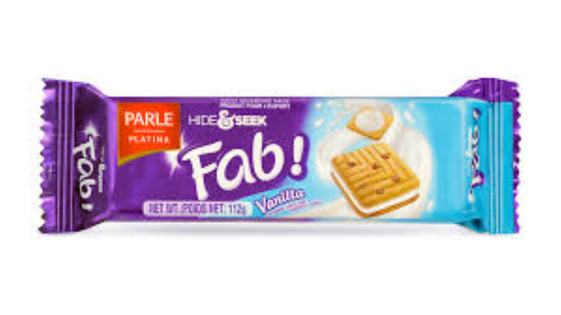 PARLE HIDE & SEEK FAB VANILLA 112G